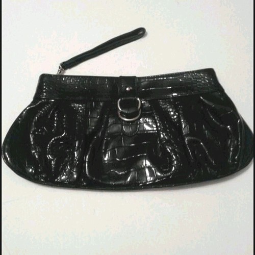 Apt black patent - patent, faux