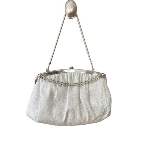 Vintage silver fabric - vintage,