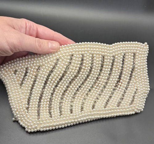 Vintage ivory silver beaded - vintage,