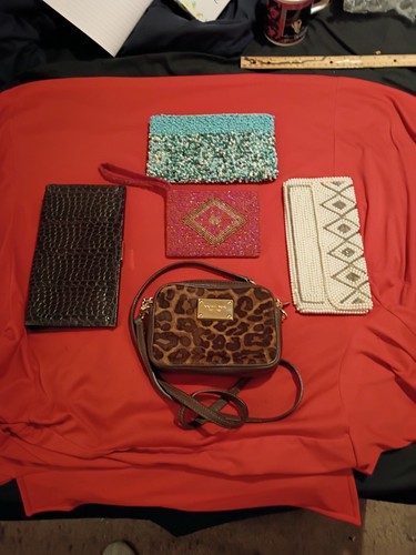 Five vintage clutch - , bags