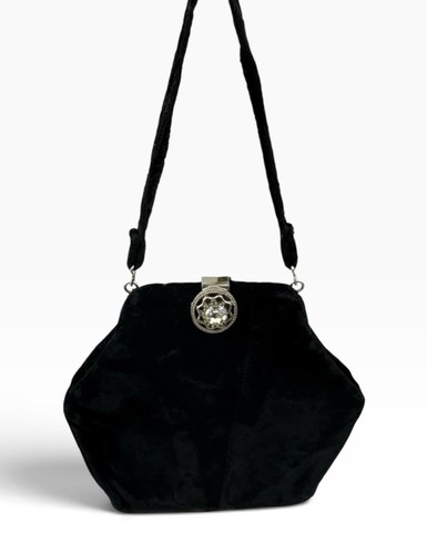 Vintage black velvet evening - vintage,