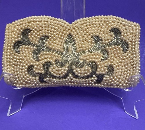 Vtg micro beaded fleur - micro-beaded, de