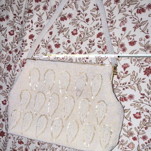 Ivory gold beaded satin - ivory,