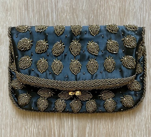 Vintage black satin - vintage,