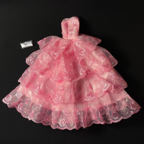 Pink frilly lace cake - dress, 4