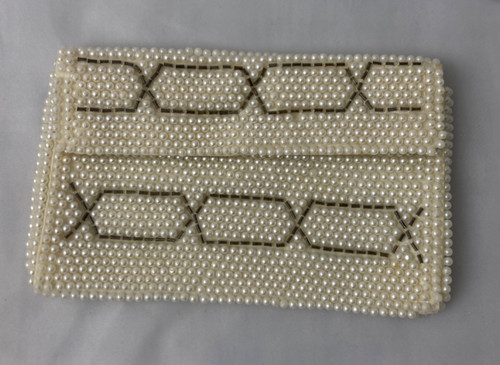 Vintage beaded envelope clutch - beaded,