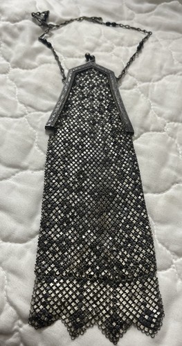 Vintage silver and black - silver, metal