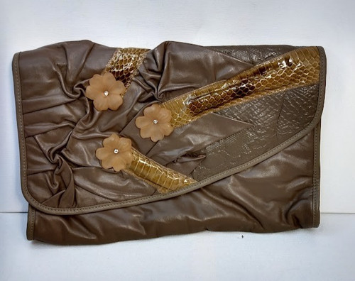 Vintage leather foldover - vintage,