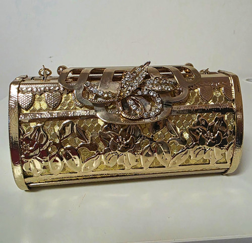 Ornate gold filigree evening - ornate,
